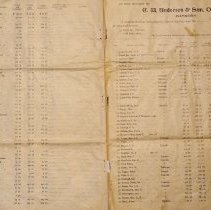 C.W. Anderson & Sons Bank Stock Certificate Holders July 1903 Part 1