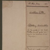 Declaration of Property of Jane Utter