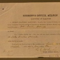 Abstract for South West quarter of Lot 19 in the 3rd Concession