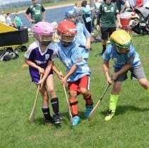 Children hurling at Milwaukee Irish Fest 2018