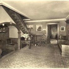 Hall and staircase of the Arabella Parks home