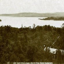 578. Lake Champlain. South from Hotel Champlain