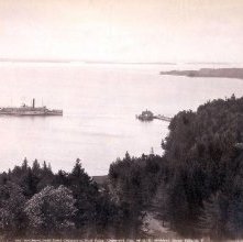 Southeast from Hotel Champlain, Bluff Point