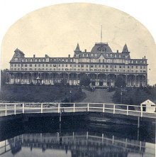 715. Fort Wm. Henry Hotel from Dock