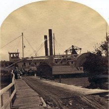1074. Lake Champlain Steamer Vermont at Ticonderoga