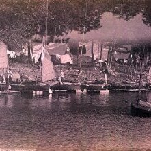 1428. A.C.A. Camp, 1887. Mohican Camp - Morning