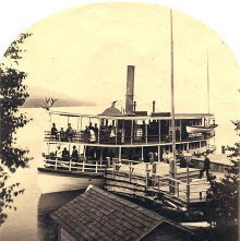 1751. Steamer Ganouskie, at Crosbyside, Lake George