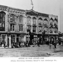 Stores on Glen Street- 1865.