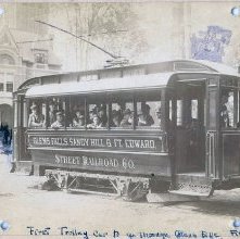 First Trolley Car to go through Glens Falls.
