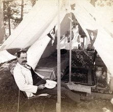 A Tent Interior. (E.C. Burling)