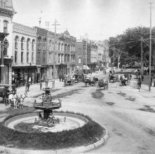 Glens Falls, Glens Street from the Rockwell House.