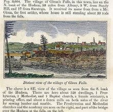 Distant View of the village of Glenn Falls