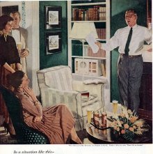 Dad Rehearses His Speech