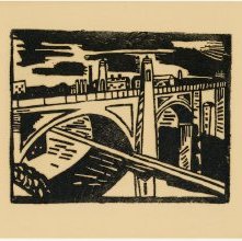 Hudson River Bridge Print