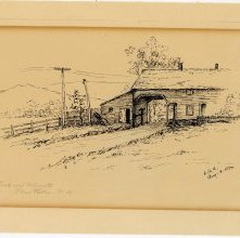 Plank road and toll gate, Glens Falls, NY