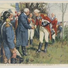 Surrender of Burgoyne at Schuylerville (Old Saratoga) October 17, 1777