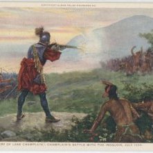 Discovery of Lake Champlain, Champlain's Battle with the Iroquois, July 1609