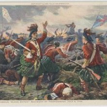 The Famous "Black Watch" Regiment at Ticonderoga, July 8, 1758