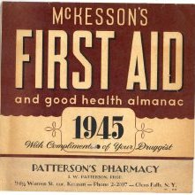 McKesson's First Aid and good health almanac Calendar