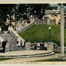 The Approach To Fort WM. Henry Hotel, Lake George, NY