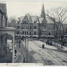 Glens Falls Insurance Co's office building across Glen St