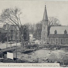 Glens Falls Insurance Company's office building on new site