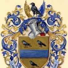 Painted Family Crest for Dix Family
