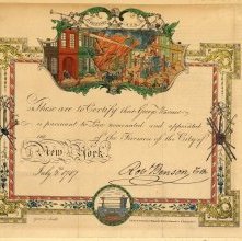 George Warren Fireman Certificate
