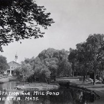 Fire Station and Mill Pond