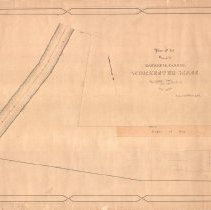 Plan of lot owned by Hannah M. Parker,Winchester, Massachusetts, May 1876