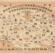 Chase Map of U.S. Stamps