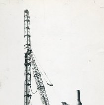 Railroad overpass construction equipment