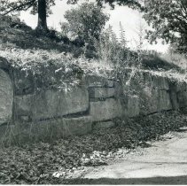 Retaining Wall- made from Middlesex Canal Stone