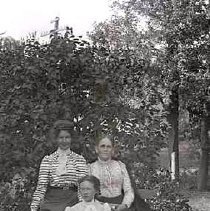 Three unidentified women