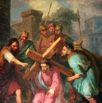 Stations of the Cross Painting from Hemroulle, Belgium