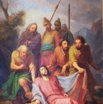 Stations of the Cross Painting from Hemroulle, Belgium