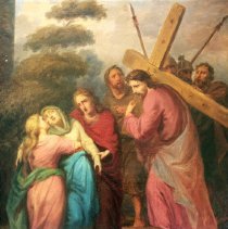 Stations of the Cross Painting from Hemroulle, Belgium