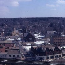 Aerial View of Rotary and Mount Vernon Street