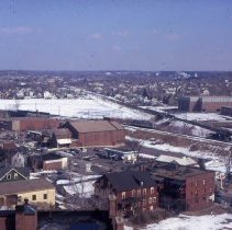 Aerial View of Railroad Heading to Woburn