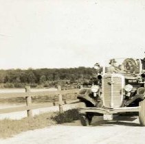 1935 Ahrens Fox Pumper Test at Reservoir