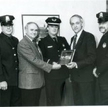Police Honor Guard Thanking Bankers