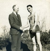 Capt. Libornio Gaudioso with Coach Mansfield