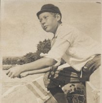 Norman L. Gifford in a boat #2