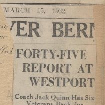 Forty-five try out for WHS baseball team 1932