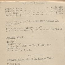 Senior-junior show program (back cover)