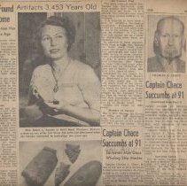 Page 1-Artifacts Found/Cpt. Chase succumbs at 91