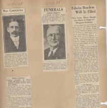 Edwin Borden's Obit/Smauel Smith's Obit