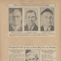 Grange News/Election and Anniversary