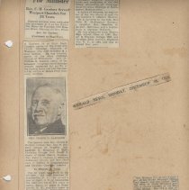Rev. F. H. Gardner obituary/Mrs.E.Blossom obituary