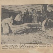 Salvaging at Horseneck Beach
